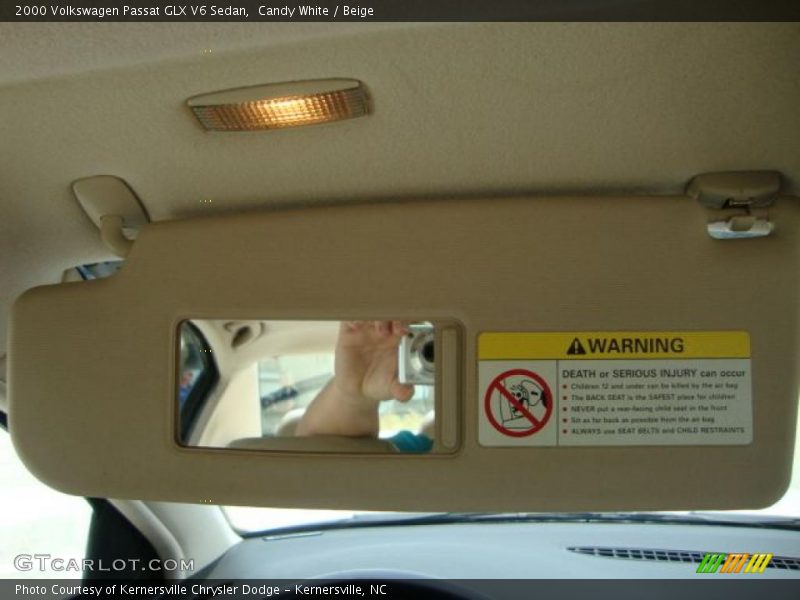 Candy White / Beige 2000 Volkswagen Passat GLX V6 Sedan