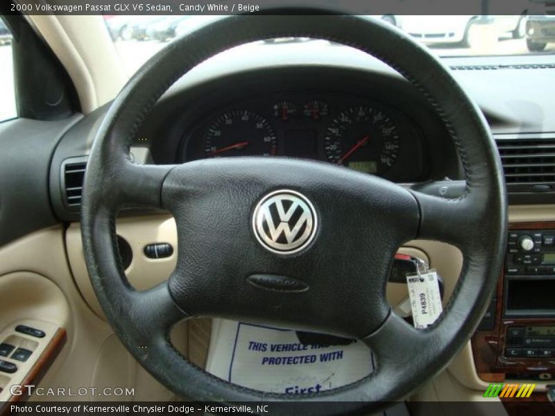 Candy White / Beige 2000 Volkswagen Passat GLX V6 Sedan