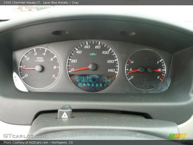 Laser Blue Metallic / Gray 2006 Chevrolet Impala LT