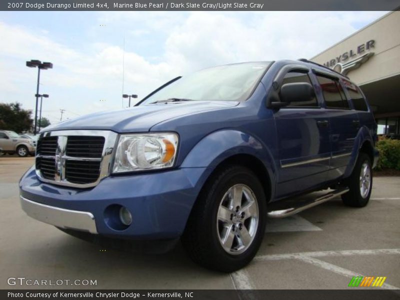 Marine Blue Pearl / Dark Slate Gray/Light Slate Gray 2007 Dodge Durango Limited 4x4