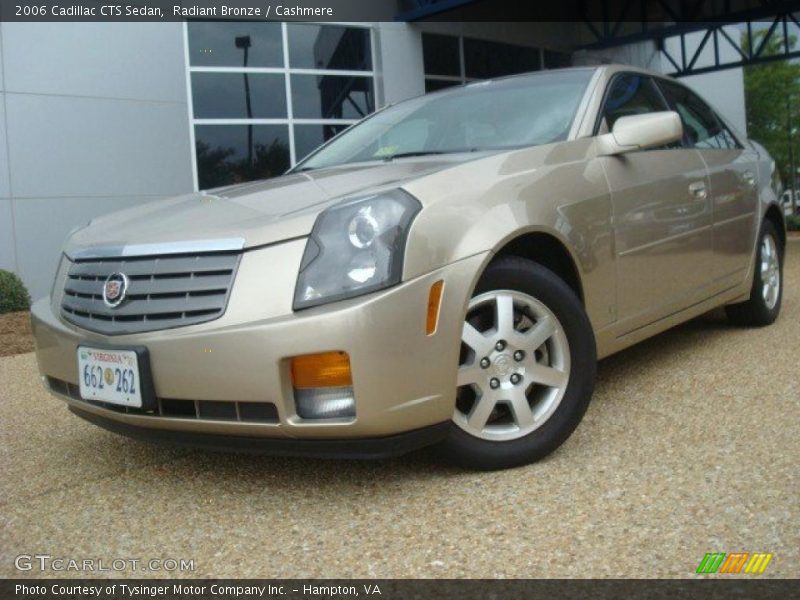 Radiant Bronze / Cashmere 2006 Cadillac CTS Sedan