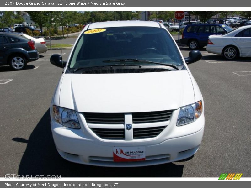 Stone White / Medium Slate Gray 2007 Dodge Grand Caravan SE
