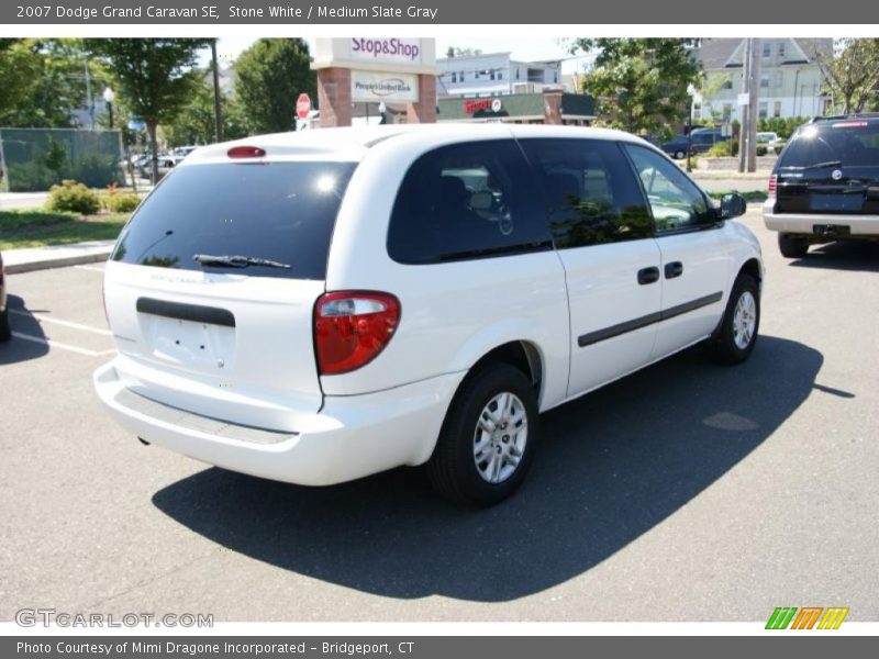 Stone White / Medium Slate Gray 2007 Dodge Grand Caravan SE