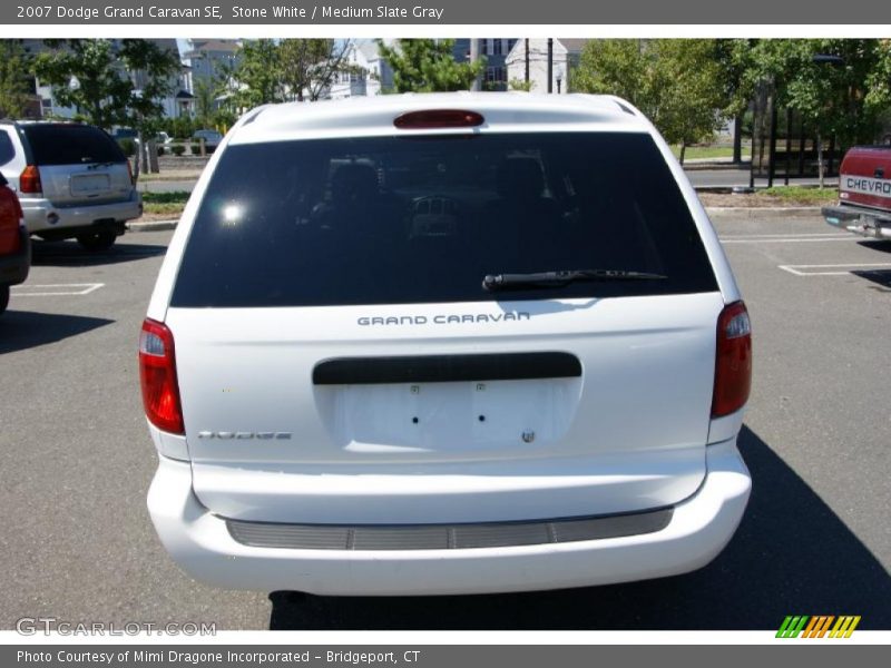 Stone White / Medium Slate Gray 2007 Dodge Grand Caravan SE
