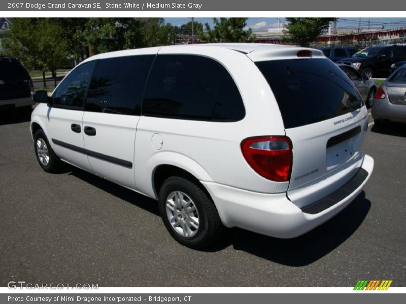 Stone White / Medium Slate Gray 2007 Dodge Grand Caravan SE