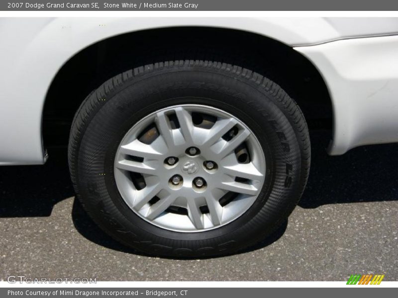 Stone White / Medium Slate Gray 2007 Dodge Grand Caravan SE