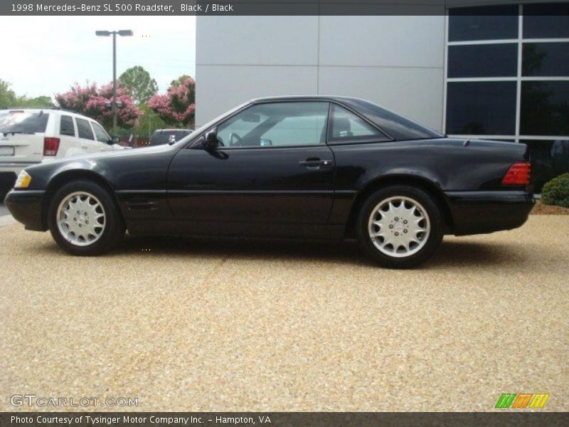 Black / Black 1998 Mercedes-Benz SL 500 Roadster