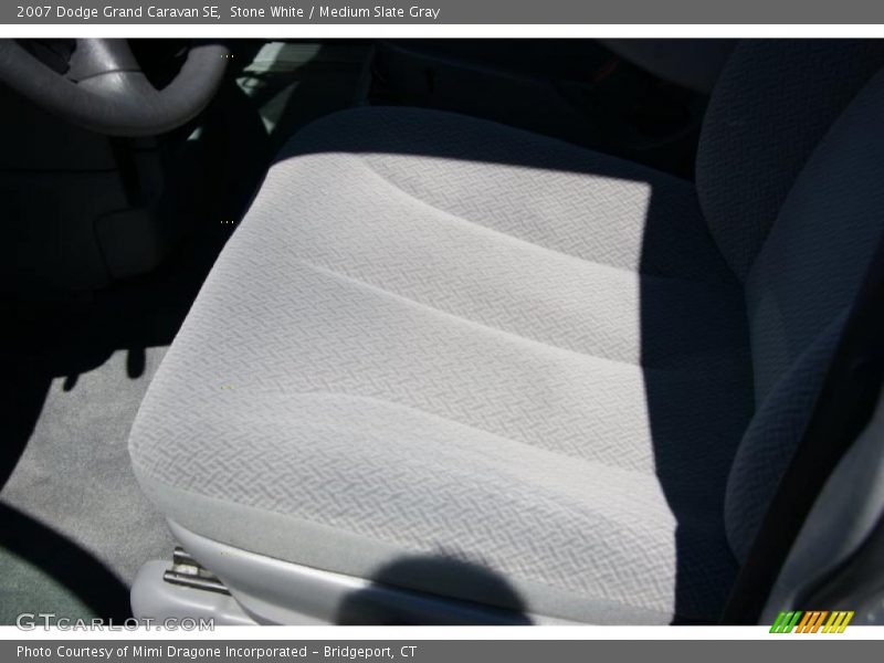Stone White / Medium Slate Gray 2007 Dodge Grand Caravan SE