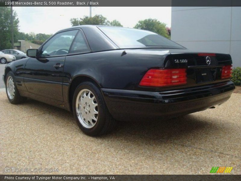 Black / Black 1998 Mercedes-Benz SL 500 Roadster