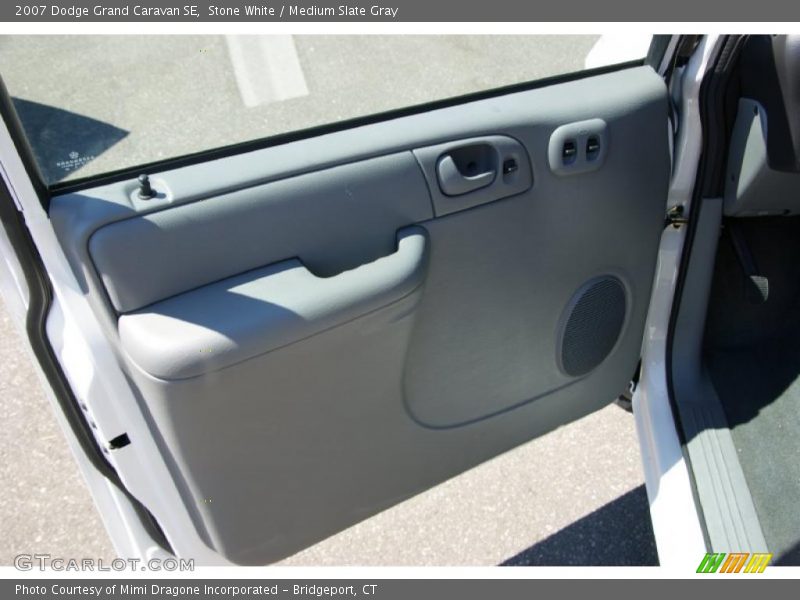 Stone White / Medium Slate Gray 2007 Dodge Grand Caravan SE