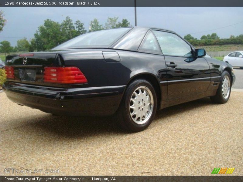 Black / Black 1998 Mercedes-Benz SL 500 Roadster