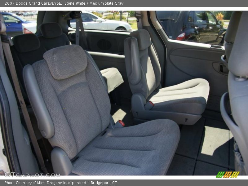 Stone White / Medium Slate Gray 2007 Dodge Grand Caravan SE