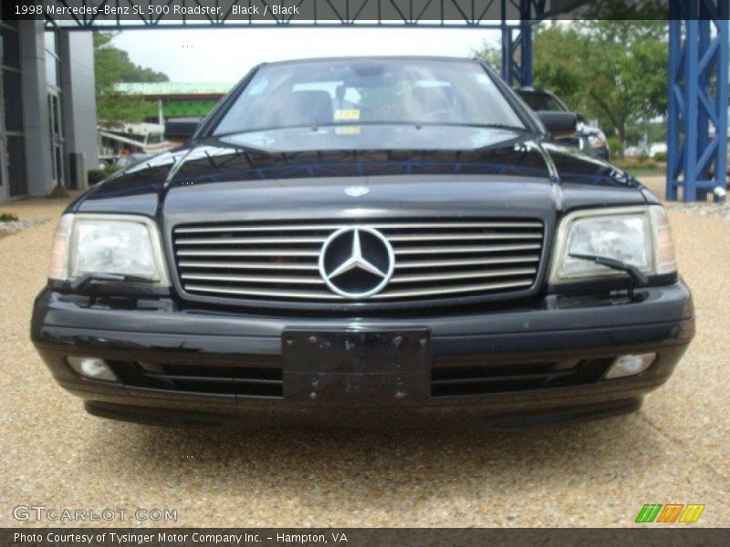 Black / Black 1998 Mercedes-Benz SL 500 Roadster