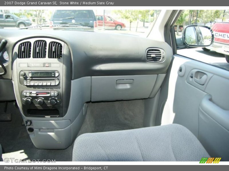 Stone White / Medium Slate Gray 2007 Dodge Grand Caravan SE