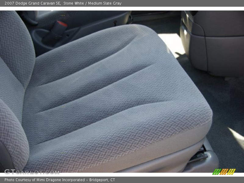 Stone White / Medium Slate Gray 2007 Dodge Grand Caravan SE