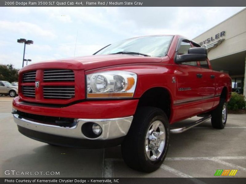 Flame Red / Medium Slate Gray 2006 Dodge Ram 3500 SLT Quad Cab 4x4