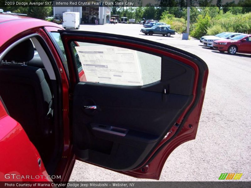 Inferno Red Crystal Pearl / Dark Slate Gray 2009 Dodge Avenger SXT
