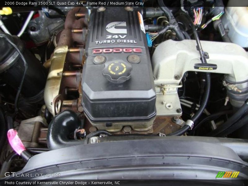 Flame Red / Medium Slate Gray 2006 Dodge Ram 3500 SLT Quad Cab 4x4
