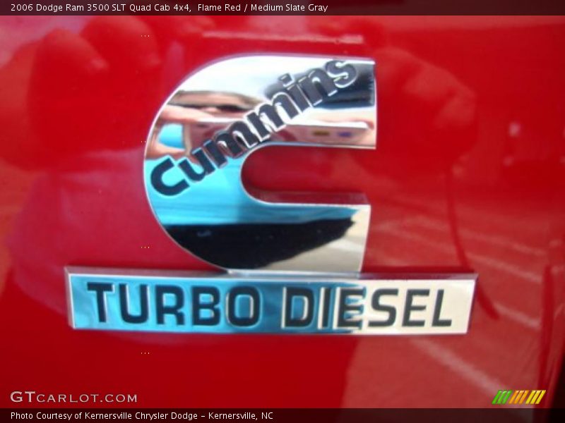 Flame Red / Medium Slate Gray 2006 Dodge Ram 3500 SLT Quad Cab 4x4