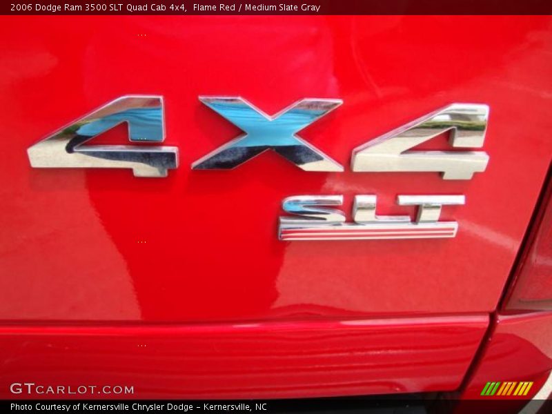 Flame Red / Medium Slate Gray 2006 Dodge Ram 3500 SLT Quad Cab 4x4