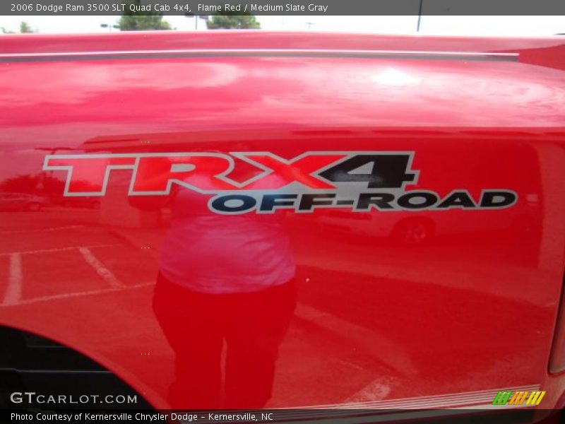 Flame Red / Medium Slate Gray 2006 Dodge Ram 3500 SLT Quad Cab 4x4