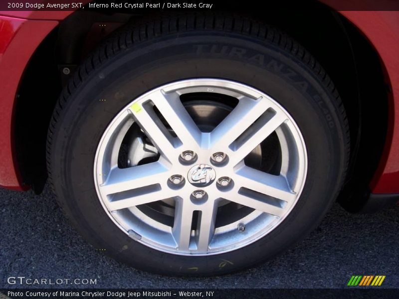Inferno Red Crystal Pearl / Dark Slate Gray 2009 Dodge Avenger SXT