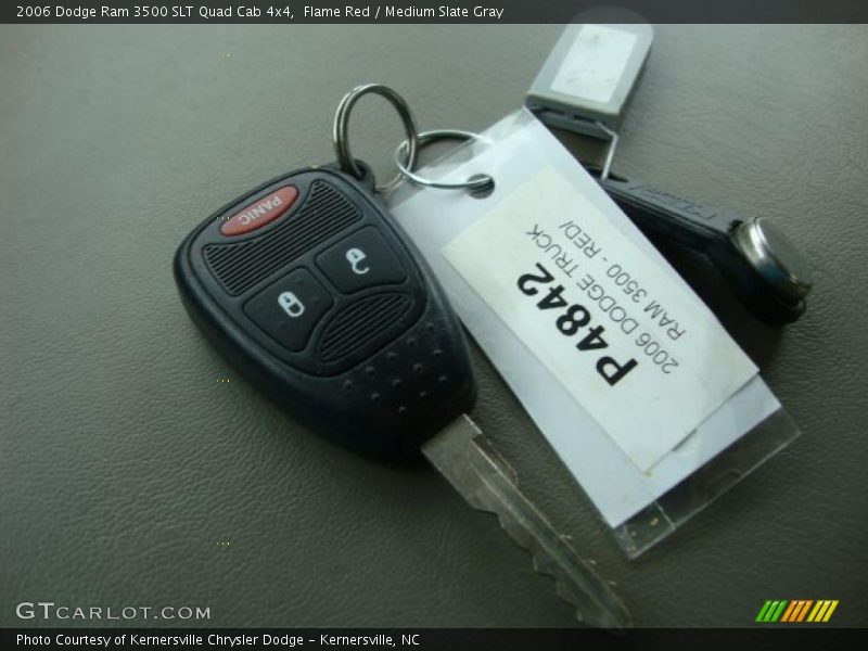 Flame Red / Medium Slate Gray 2006 Dodge Ram 3500 SLT Quad Cab 4x4