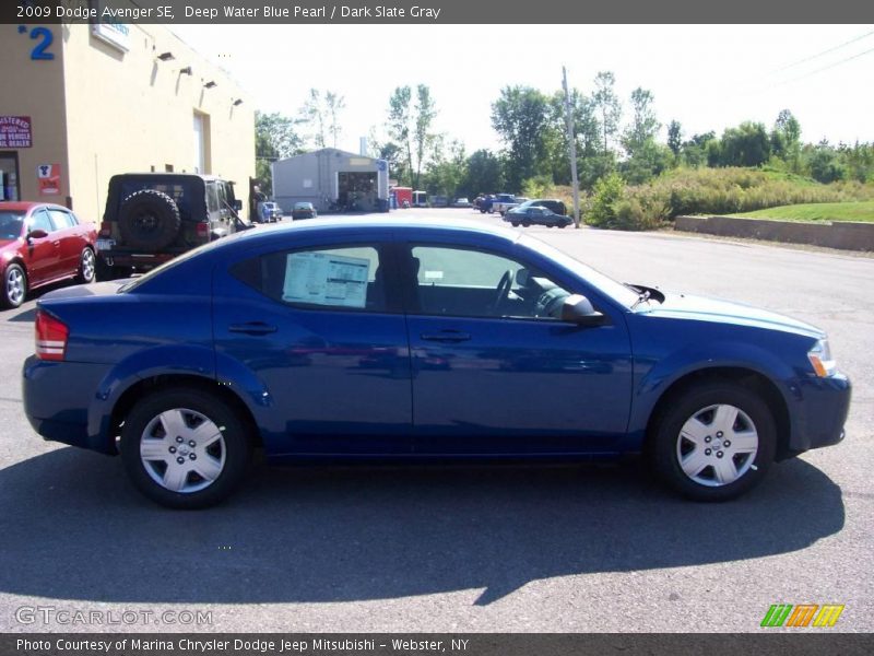 Deep Water Blue Pearl / Dark Slate Gray 2009 Dodge Avenger SE