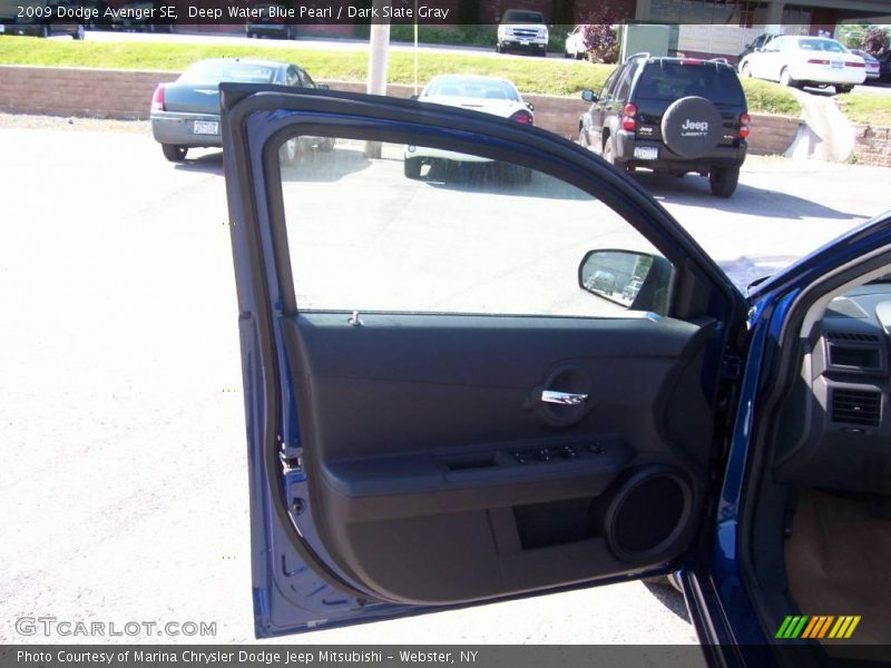 Deep Water Blue Pearl / Dark Slate Gray 2009 Dodge Avenger SE