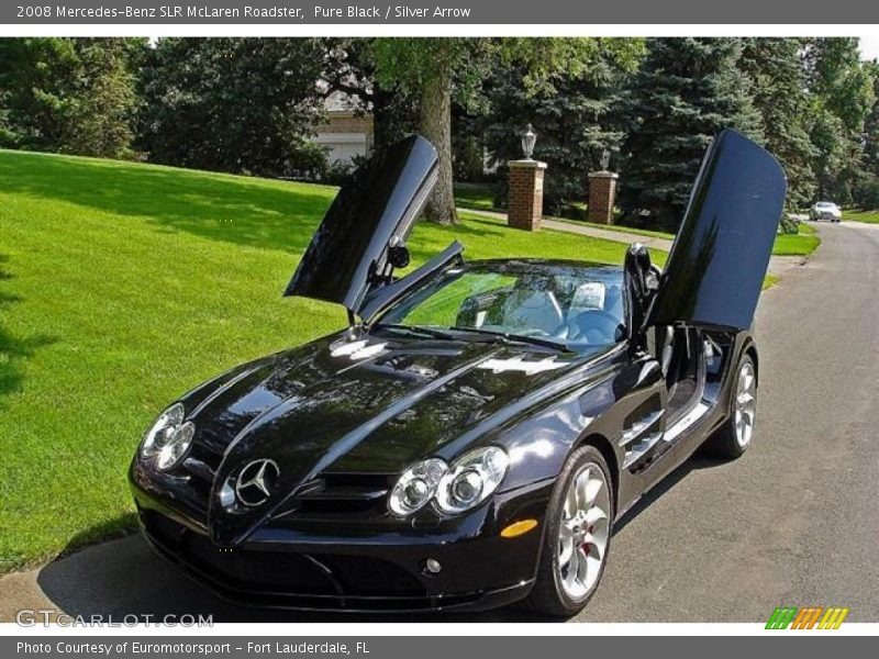 Pure Black / Silver Arrow 2008 Mercedes-Benz SLR McLaren Roadster