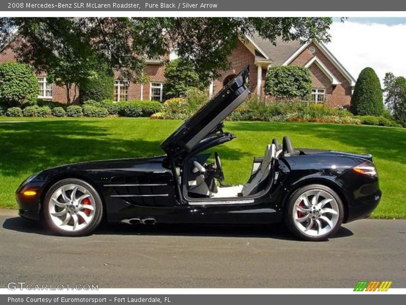 Pure Black / Silver Arrow 2008 Mercedes-Benz SLR McLaren Roadster