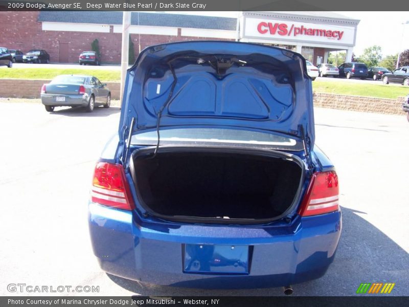 Deep Water Blue Pearl / Dark Slate Gray 2009 Dodge Avenger SE