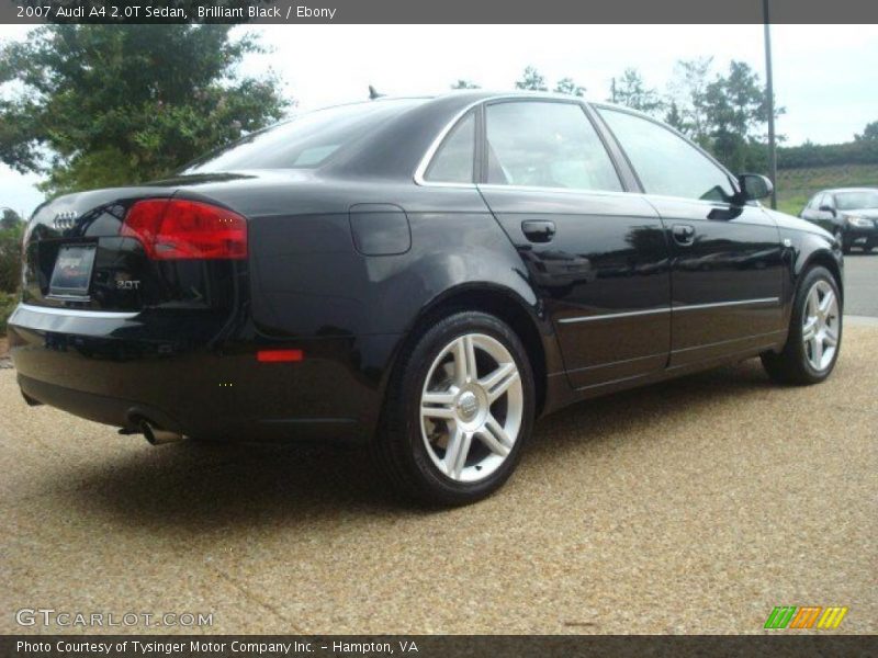 Brilliant Black / Ebony 2007 Audi A4 2.0T Sedan