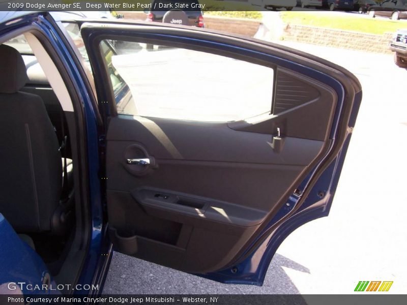 Deep Water Blue Pearl / Dark Slate Gray 2009 Dodge Avenger SE