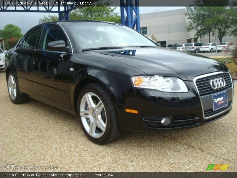 Brilliant Black / Ebony 2007 Audi A4 2.0T Sedan