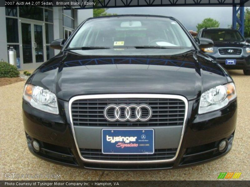 Brilliant Black / Ebony 2007 Audi A4 2.0T Sedan
