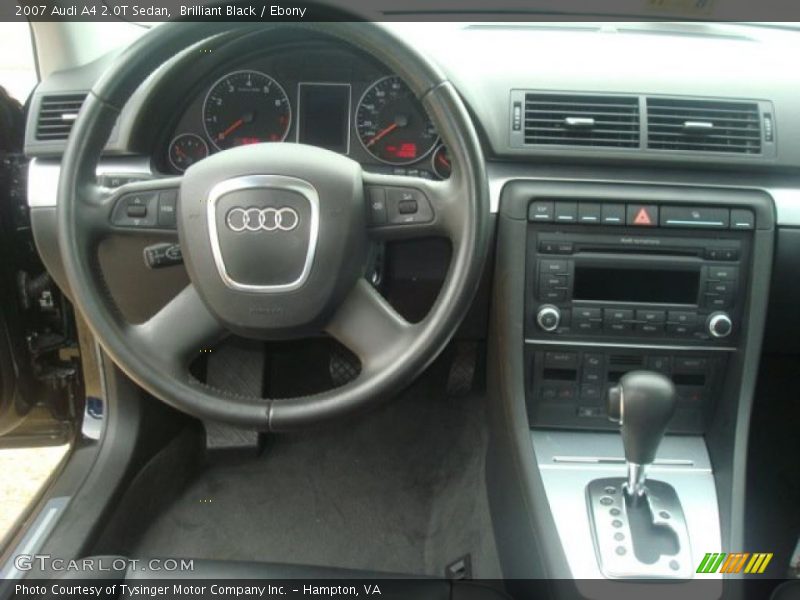 Brilliant Black / Ebony 2007 Audi A4 2.0T Sedan