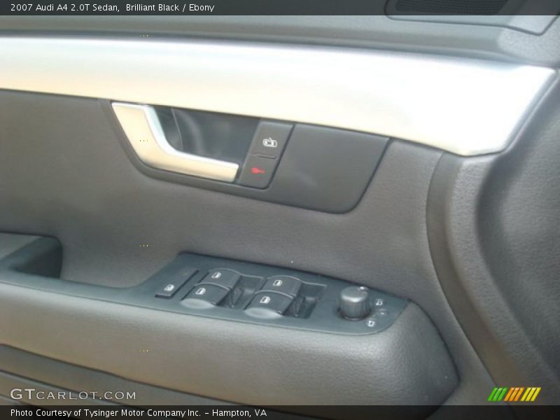 Brilliant Black / Ebony 2007 Audi A4 2.0T Sedan