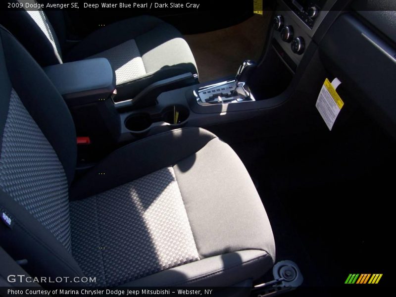 Deep Water Blue Pearl / Dark Slate Gray 2009 Dodge Avenger SE