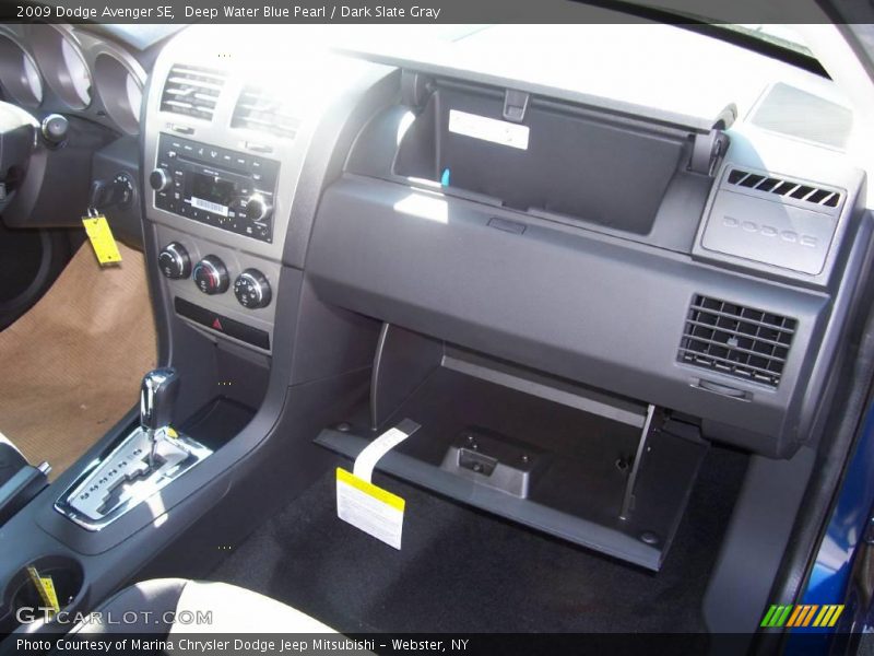 Deep Water Blue Pearl / Dark Slate Gray 2009 Dodge Avenger SE