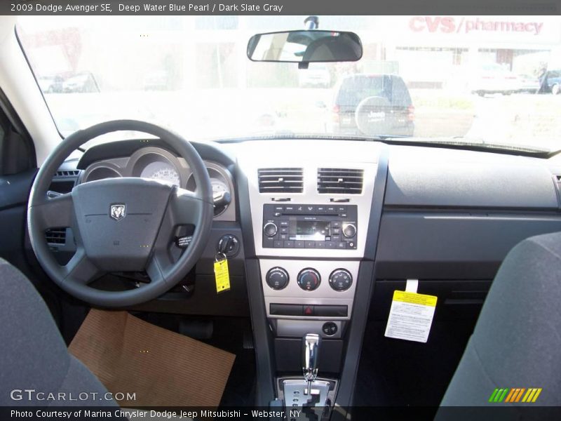 Deep Water Blue Pearl / Dark Slate Gray 2009 Dodge Avenger SE