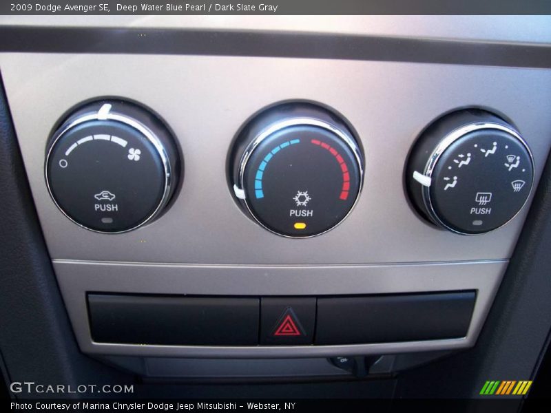 Deep Water Blue Pearl / Dark Slate Gray 2009 Dodge Avenger SE