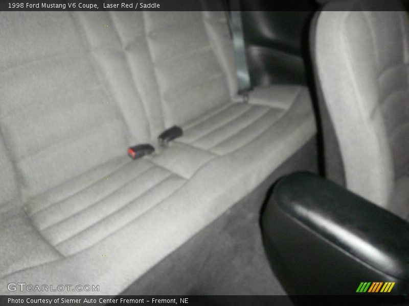 Laser Red / Saddle 1998 Ford Mustang V6 Coupe