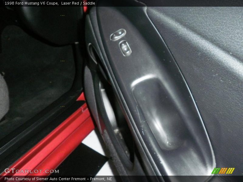 Laser Red / Saddle 1998 Ford Mustang V6 Coupe