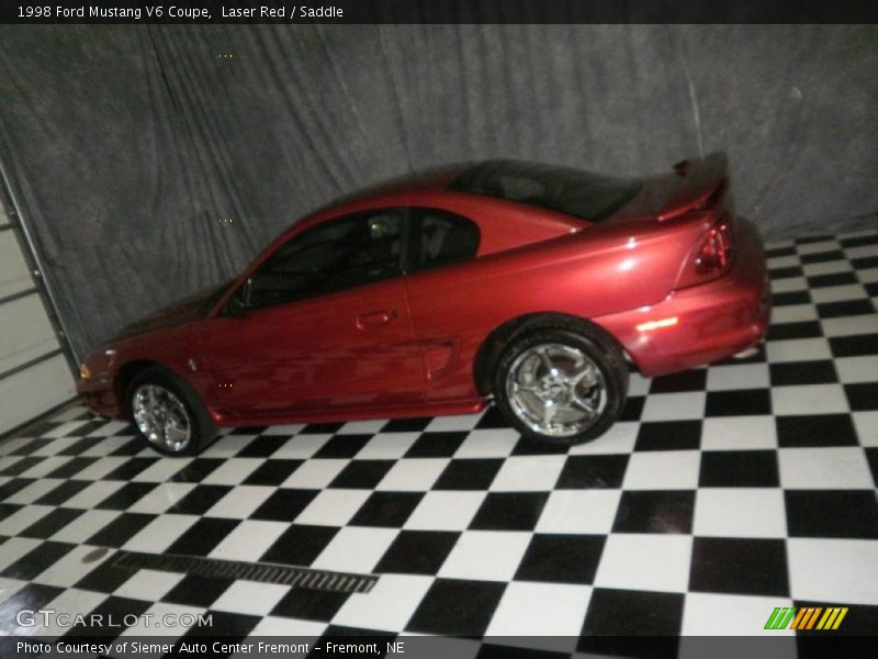 Laser Red / Saddle 1998 Ford Mustang V6 Coupe