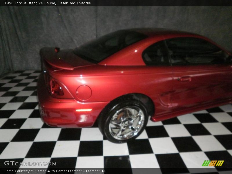 Laser Red / Saddle 1998 Ford Mustang V6 Coupe