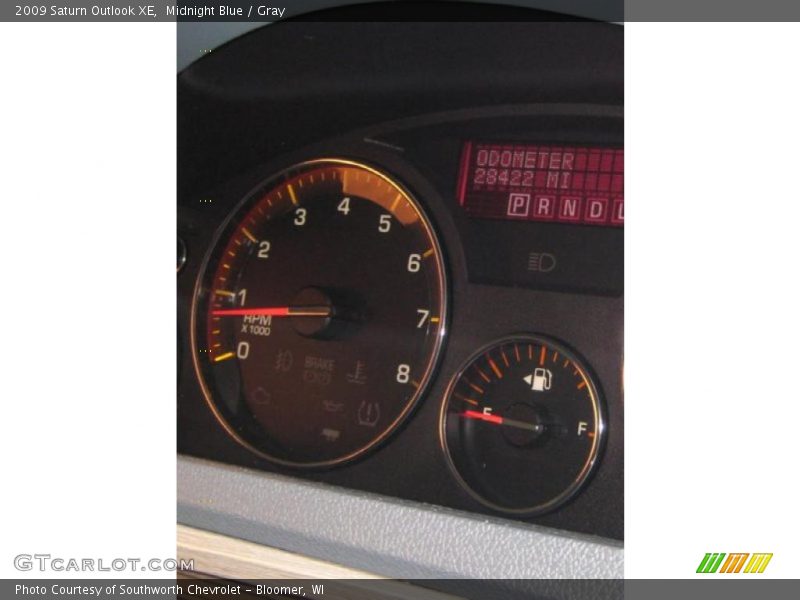Midnight Blue / Gray 2009 Saturn Outlook XE