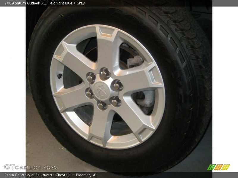 Midnight Blue / Gray 2009 Saturn Outlook XE