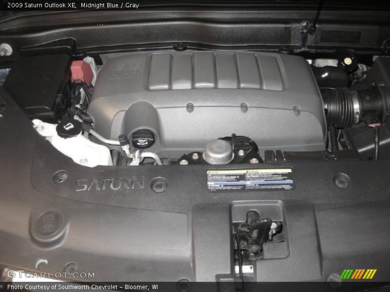 Midnight Blue / Gray 2009 Saturn Outlook XE