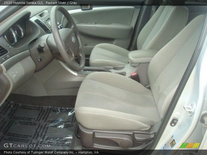 Radiant Silver / Gray 2010 Hyundai Sonata GLS